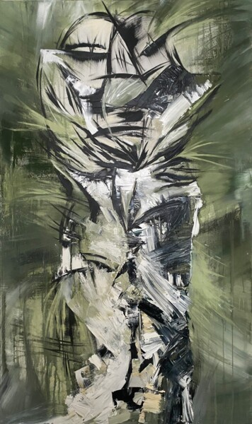 绘画 标题为“OMNIS” 由Mathilde Howells, 原创艺术品, 颜料 安装在木质担架架上