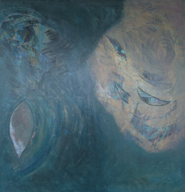 "Whispered Duality –…" başlıklı Tablo Irina Lee tarafından, Orijinal sanat, Akrilik Ahşap Sedye çerçevesi üzerine monte edil…