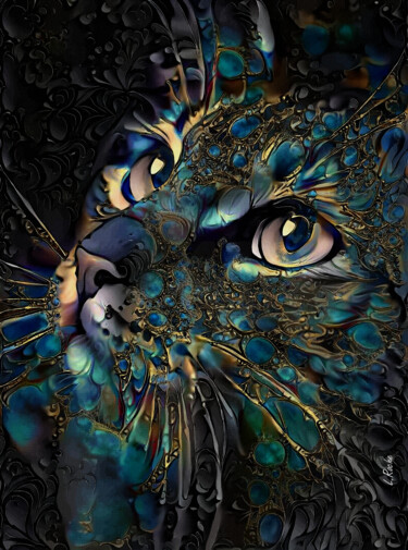 Peinture intitulée "RAYANE" par L.Roche, Œuvre d'art originale, Acrylique Monté sur Autre panneau rigide