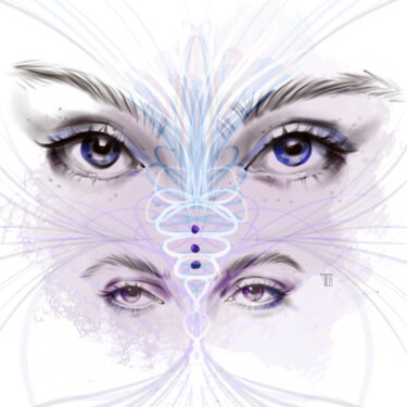 "Mystic Eyes Chakra…" başlıklı Dijital Sanat Tati Bugreeva tarafından, Orijinal sanat, Dijital Resim