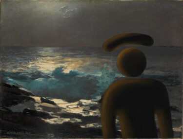 Digital Arts με τίτλο "moonlight eye islan…" από Ojolo, Αυθεντικά έργα τέχνης, Ψηφιακή ζωγραφική