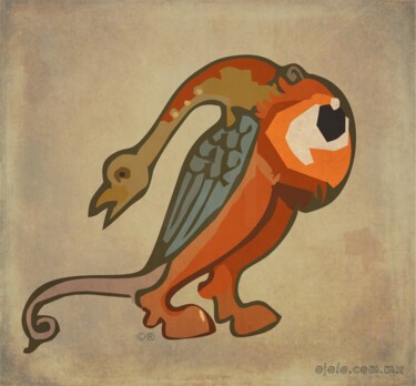 Digital Arts titled "mostrojo medieval 1" by Ojolo, Original Artwork, Digital Painting