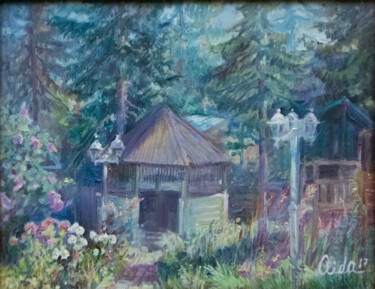 Painting titled "Непредсказуемый луч" by Aida Khanemaier, Original Artwork, Oil