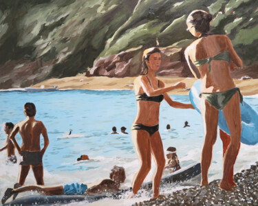 Schilderij getiteld "Bussaglia 08" door Karine Bartoli, Origineel Kunstwerk, Olie