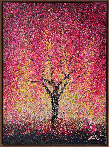 "Pink Serenity - fra…" başlıklı Tablo Nadiia Antoniuk tarafından, Orijinal sanat, Akrilik Ahşap Sedye çerçevesi üzerine mont…