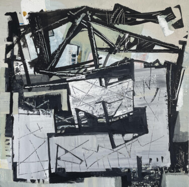 Schilderij getiteld "Wayfarer" door Ershad Raftari, Origineel Kunstwerk, Acryl