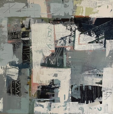 Schilderij getiteld "Life in Rubbles .l" door Ershad Raftari, Origineel Kunstwerk, Acryl