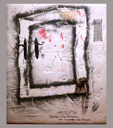 Malerei mit dem Titel "El frágil sueño del…" von Esther Martínez Aguayo (Guruguayo), Original-Kunstwerk, Tempera Auf Keilrah…