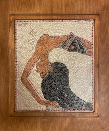 Sculpture intitulée "A gymnastc girl, Mo…" par Mariia Ivanova, Œuvre d'art originale, Céramique Monté sur Châssis en bois