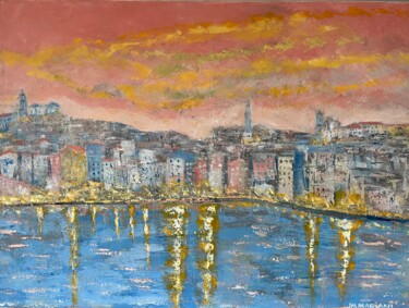 "Porto - Premières l…" başlıklı Tablo Jm Mariani tarafından, Orijinal sanat, Petrol Ahşap Sedye çerçevesi üzerine monte edil…