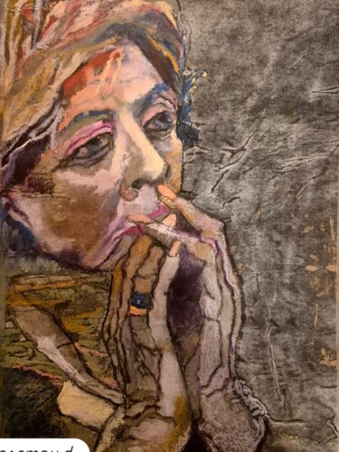 Peinture intitulée "the hands of Maggie…" par Rosemay Dahan, Œuvre d'art originale, Pastel