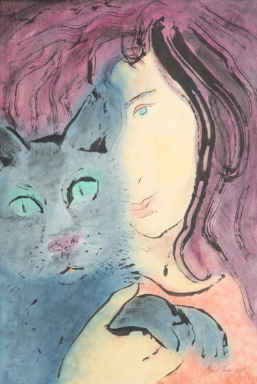 Pintura titulada "Whiskers" por Marcel Garbi, Obra de arte original, Tinta