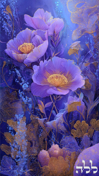 Grafika cyfrowa / sztuka generowana cyfrowo zatytułowany „Illuminated Subcons…” autorstwa Asnat Unnger, Oryginalna praca, Ma…