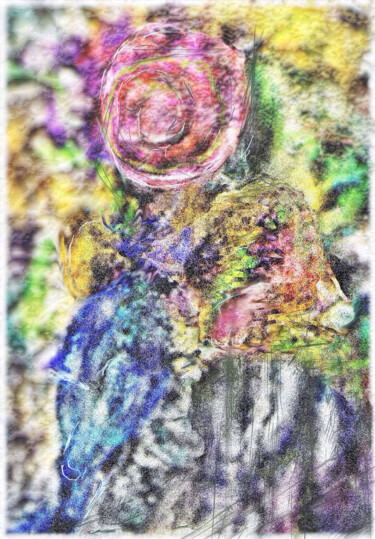 数字艺术 标题为“Sieste volée lors d…” 由Richard Raveen Chester, 原创艺术品, 2D数字工作