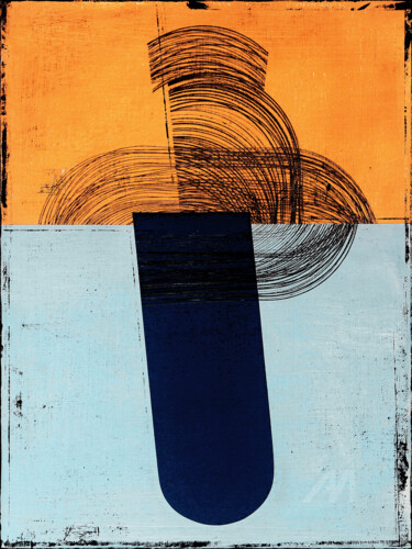 Peinture intitulée "Towards The Horizon…" par Petr Strnad, Œuvre d'art originale, Acrylique