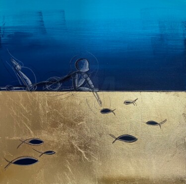 "Increspature" başlıklı Tablo Martina Portunato tarafından, Orijinal sanat, Akrilik Ahşap Sedye çerçevesi üzerine monte edil…