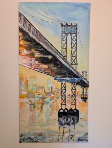 "Manhattan Bridge" başlıklı Tablo Klaus Niepoth tarafından, Orijinal sanat, Akrilik Ahşap Sedye çerçevesi üzerine monte edil…