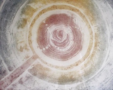 Estampas & grabados titulada "Vortex de Luz" por Maga, Obra de arte original, Grabado
