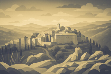 "Gourdon Inspiration…" başlıklı Dijital Sanat Frederic Bos tarafından, Orijinal sanat, Dijital Fotoğrafçılık