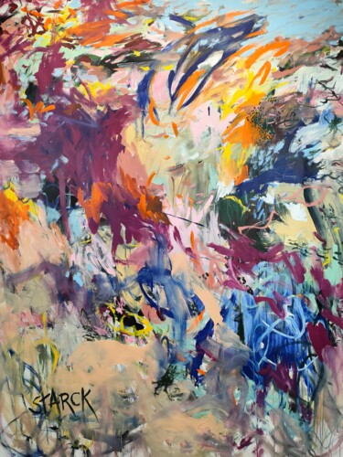 Ζωγραφική με τίτλο "Rise above the clou…" από Emily Starck, Αυθεντικά έργα τέχνης, Ακρυλικό Τοποθετήθηκε στο Ξύλινο φορείο σ…