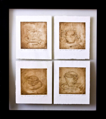 "There is forty year…" başlıklı Baskıresim Göknil Gümüş Sungurtekin tarafından, Orijinal sanat, Gravür Cam üzerine monte edi…