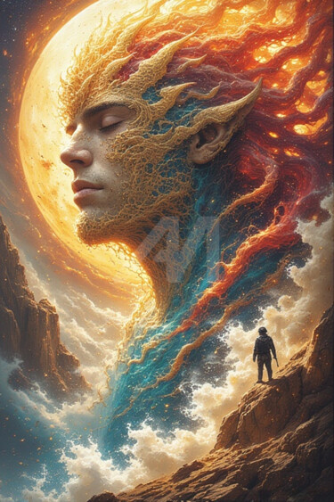 数字艺术 标题为“Solar Remnant 1/1 L…” 由Piotr Pietruszewski, 原创艺术品, AI生成的图像