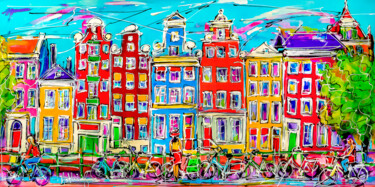 "Street of Amsterdam…" başlıklı Tablo Mathias (1975) tarafından, Orijinal sanat, Akrilik