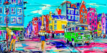 "Street of Amsterdam…" başlıklı Tablo Mathias (1975) tarafından, Orijinal sanat, Akrilik