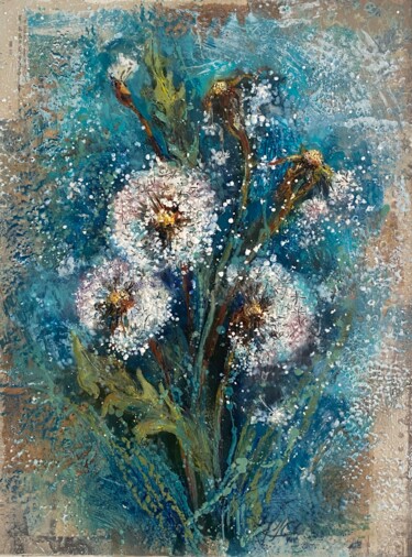 "Gentle Breeze Bloss…" başlıklı Tablo Natasha Zhukova tarafından, Orijinal sanat, Ankostik resim  Ahşap Sedye çerçevesi üzer…