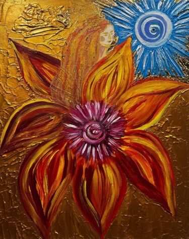 Ζωγραφική με τίτλο "A prosperous woman…" από Nadezhda Dvornikova, Αυθεντικά έργα τέχνης, Ακρυλικό