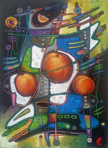 Картина под названием "There are only thre…" - Uladzimir Skryhanau, Подлинное произведение искусства, Пастель Установлен на…