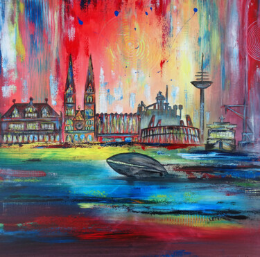 Painting titled "Auftragmalerei Brem…" by Burgstallers-Art - Alexandra Brehm, Original Artwork, Acrylic Mounted on artwork_c…