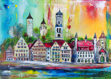 Painting titled "Auftragsmalerei Bib…" by Burgstallers-Art - Alexandra Brehm, Original Artwork, Acrylic Mounted on artwork_c…