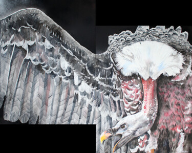 Painting titled "Evolution" by Calliswan, Original Artwork, Watercolor