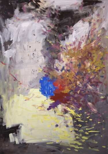 Painting titled "From Chaos to Order…" by Anna Doronina, Original Artwork, Oil Mounted on Wood Stretcher frame