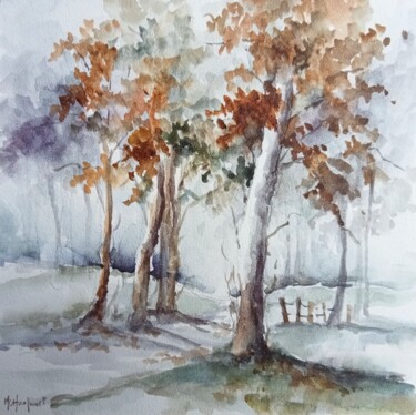 "Lumière automnale" başlıklı Tablo Marie-Charlotte Houpeurt-Chauffeté tarafından, Orijinal sanat, Suluboya