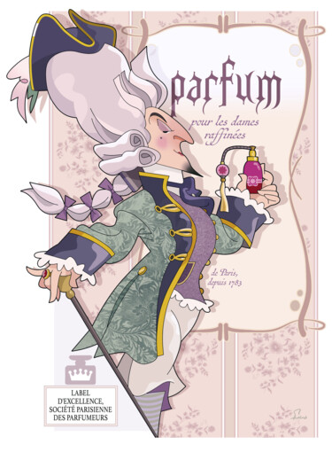 Digitale Kunst getiteld "Parfum" door Van Evan Fuller, Origineel Kunstwerk, Digitaal Schilderwerk