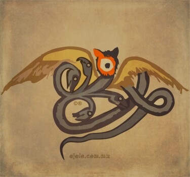 Digital Arts titled "mostrojo medieval 9" by Ojolo, Original Artwork, Digital Painting