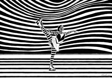 "Figure Skating - 2" başlıklı Resim Ibrahim Unal tarafından, Orijinal sanat, Işaretleyici