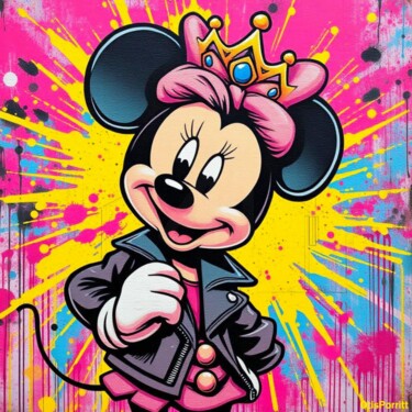 数字艺术 标题为“MINNIE MOUSE-POP AR…” 由Otis Porritt, 原创艺术品, 2D数字工作
