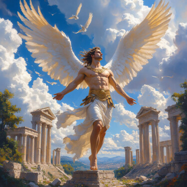 Digital Arts titled "Tulpar" by Enes Furkan Sürül, Original Artwork, AI generated image