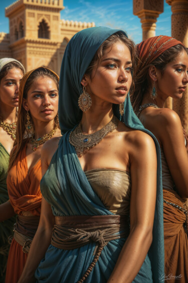 Digitale Kunst mit dem Titel "A Shipment of blue-…" von Jo Graetz, Original-Kunstwerk, 2D digitale Arbeit