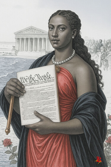 Arts numériques intitulée "Venus Constitutiona…" par Nachaiya Kama, Œuvre d'art originale, Impression numérique