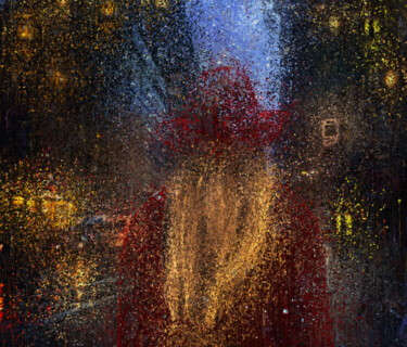 Digital Arts titled "Night Walk" by Alex Mir, Original Artwork, Digital Painting