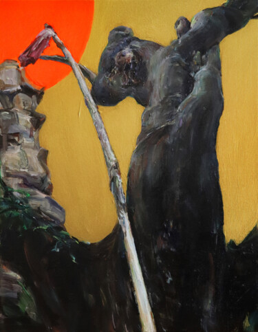 "Hail to the tree ·…" başlıklı Tablo Hoho Kuo tarafından, Orijinal sanat, Akrilik Ahşap Sedye çerçevesi üzerine monte edilmiş