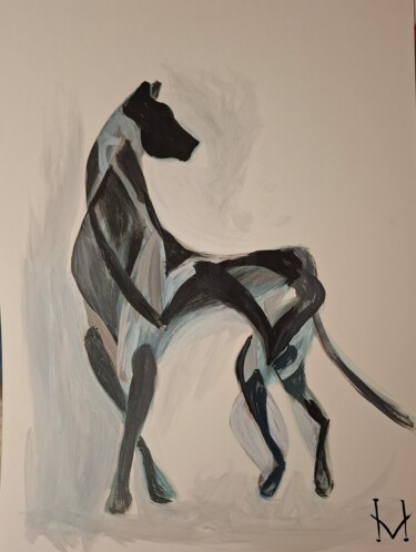 Tekening getiteld "Cheetah  abstraction" door Nadya Vi, Origineel Kunstwerk, Acryl