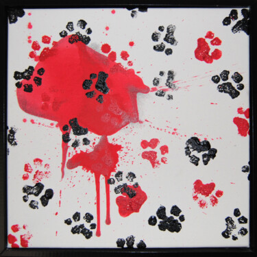 Schilderij getiteld "El universo  cuadra…" door Esther Martínez Aguayo (Guruguayo), Origineel Kunstwerk, Inkt Gemonteerd op…