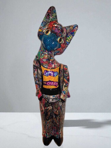 Sculpture titled "Jack" by Siberil Rey, Original Artwork, Wood