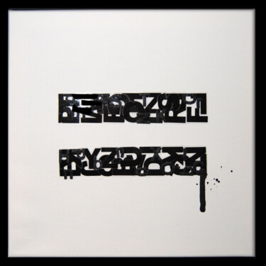 "La entropía" başlıklı Kolaj Esther Martínez Aguayo (Guruguayo) tarafından, Orijinal sanat, Mürekkep