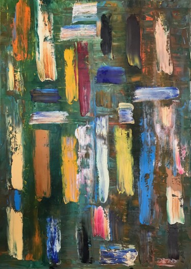 Painting titled "Le Laboureur de Cou…" by Bruno Georges David, Original Artwork, Oil